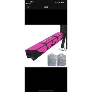 DODOLAND Rolling Ski/Snowboard Travel Bag 190cm Padded Case